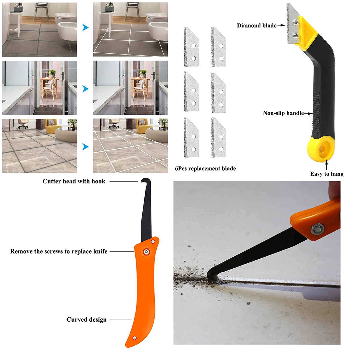 12 pezzi set di strumenti per  - Grout Saw Removal recensione e prezzo